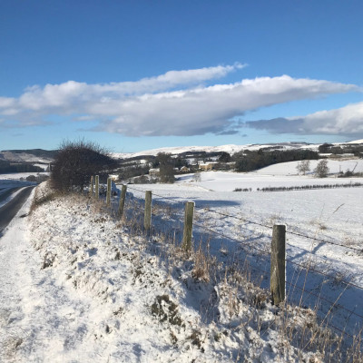 Near Harbottle in the snow Dog friendly country pub in Northumberland - Harbottle - near Harbottle - Northumberland National Park