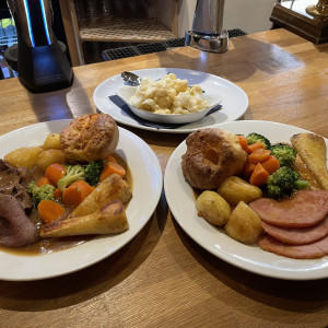 Traditional Sunday Lunch in The Star Inn in Harbottle, Northumberland.