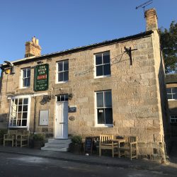 Front windows - before Dog friendly country pub and shop in Northumberland - Harbottle - Harbottle Village - Northumberland National Park