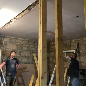 Refurbishing the pool room at The Star Inn