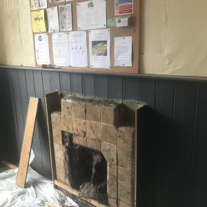 Old bar fireplace at The Star Inn