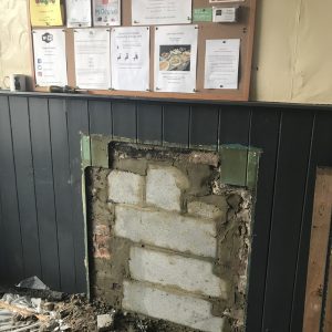 Old bar fireplace at The Star Inn