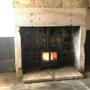 New fireplace at the Star Inn in Harbottle