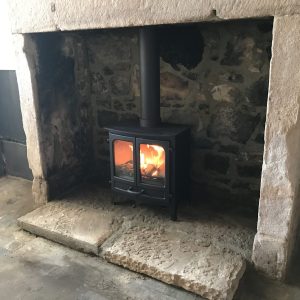 New fireplace at the Star Inn in Harbottle