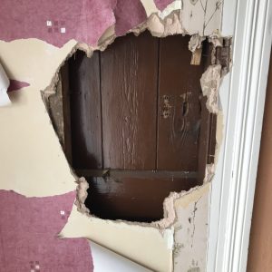 Removing the stairs at The Star Inn, Harbottle