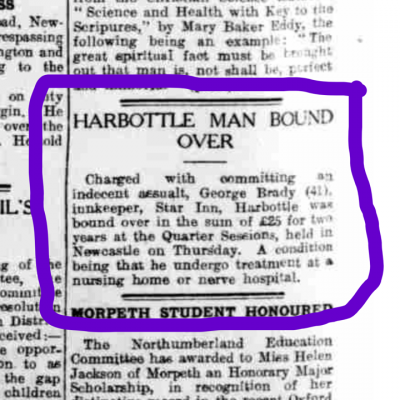 Harbottle man bound over